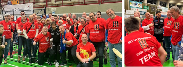 Gruppenfoto mit Bastian Steger und D. Ovtcharov